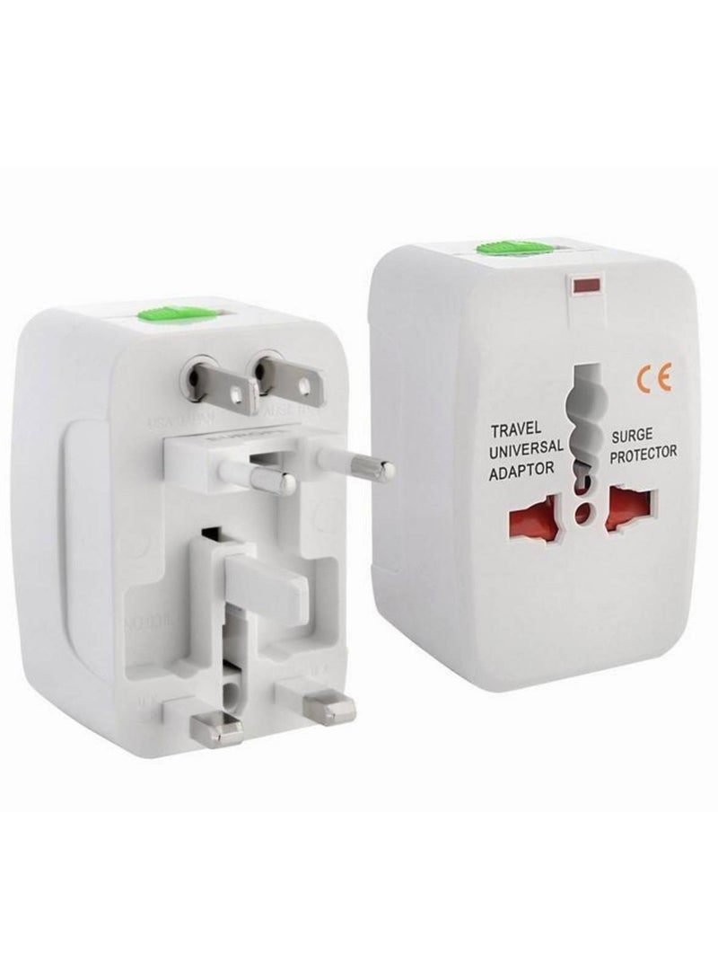 Yuwell 1 Piece Universal Travel Adapter Worldwide All-in-One Plug, European Universal Power Adapter Without USB, International Wall Charger for UK EU USA Australia Asia, Compact Travel Plug for Hotels Business & Vacation - Image 1